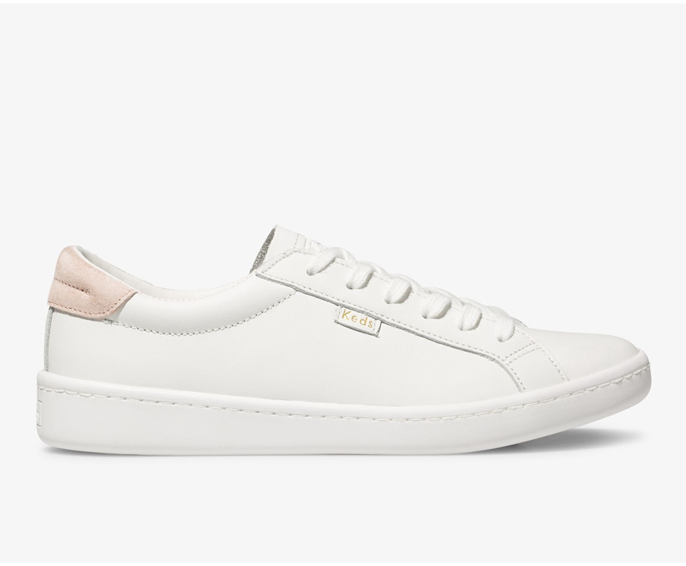 Keds Womens Sneakers White - Ace Leather - 230TBLIZD